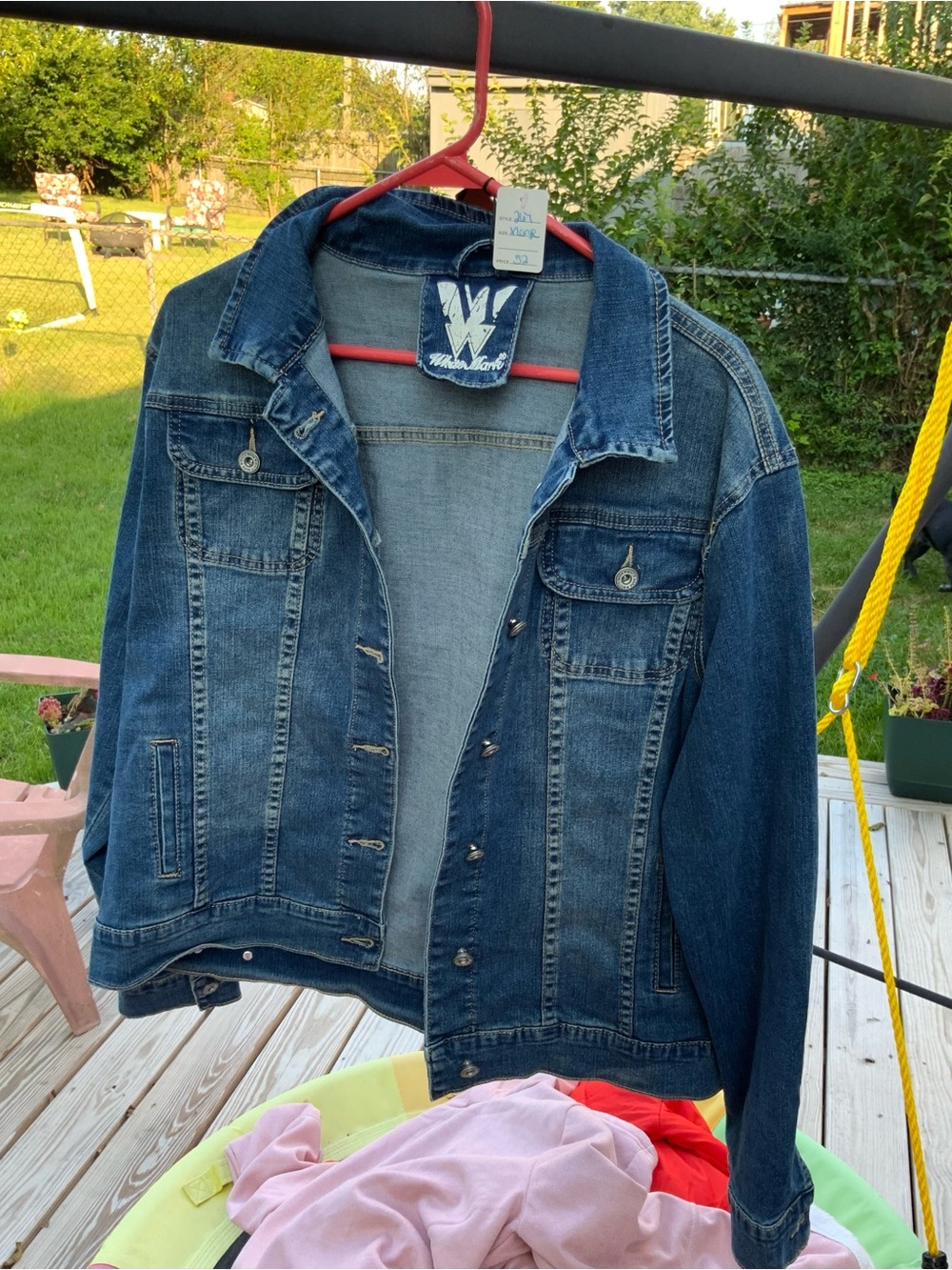 White Mark Blue Denim Jean Jacket